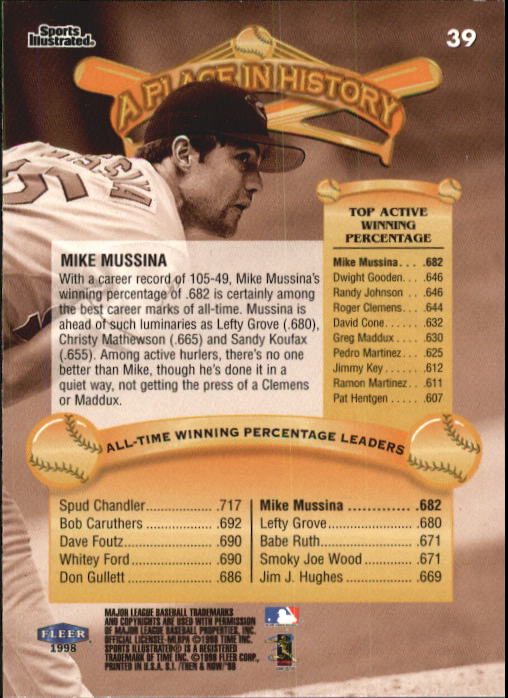 1998 Sports Illustrated Then and Now (Fleer) Baseball "Main Set" Cards - Picture 79 of 303