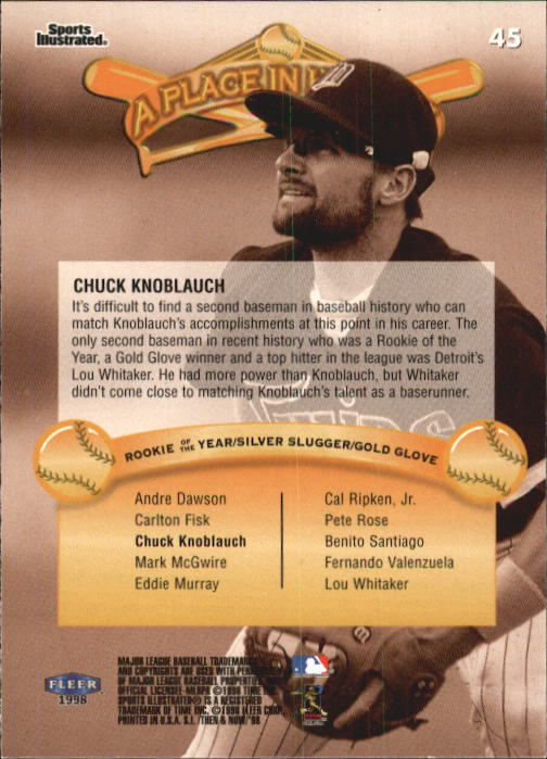 1998 Sports Illustrated Then and Now (Fleer) Baseball "Main Set" Cards - Picture 91 of 303
