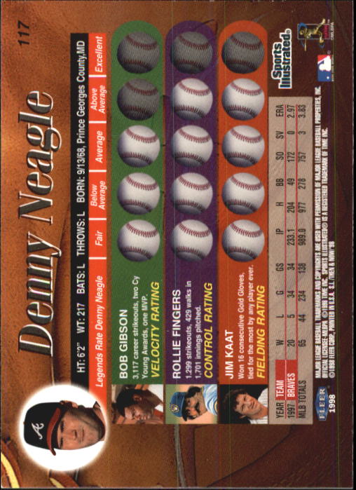 1998 Sports Illustrated Then and Now (Fleer) Baseball "Main Set" Cards - Picture 235 of 303