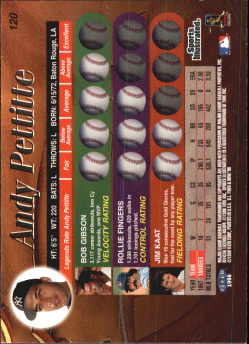 1998 Sports Illustrated Then and Now (Fleer) Baseball "Main Set" Cards - Picture 241 of 303