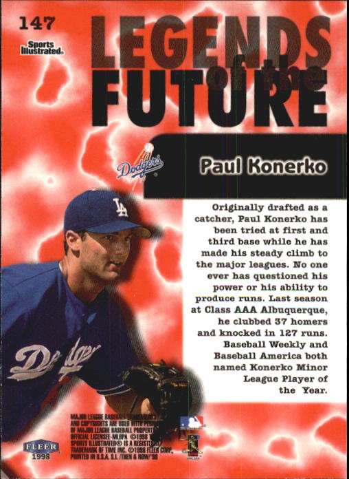 1998 Sports Illustrated Then and Now (Fleer) Baseball "Main Set" Cards - Picture 295 of 303