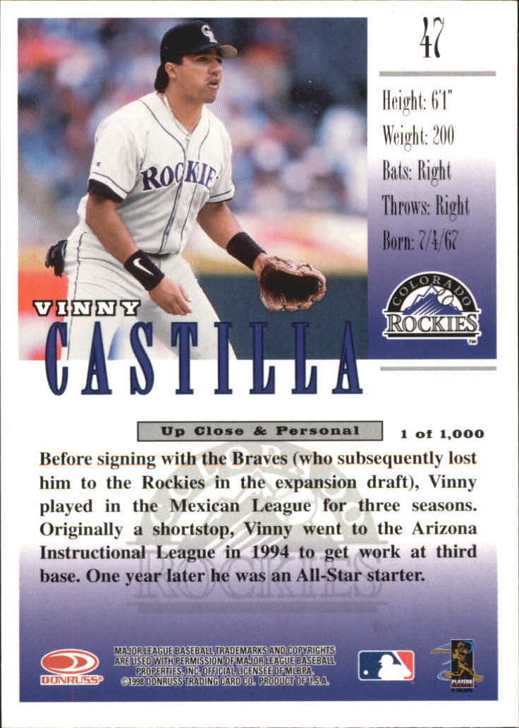 Tarjetas paralelas de béisbol de estudio 1998 "pruebas de prensa doradas/plateadas" - Imagen 11 de 17