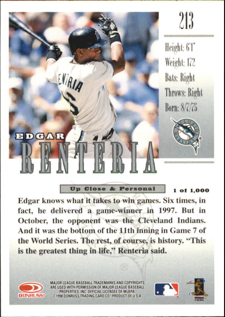 Tarjetas paralelas de béisbol de estudio 1998 "pruebas de prensa doradas/plateadas" - Imagen 17 de 17