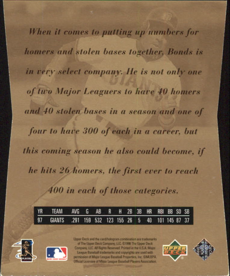 1998 Upper Deck Special F/X Baseball Card Pick - Picture 5 of 254