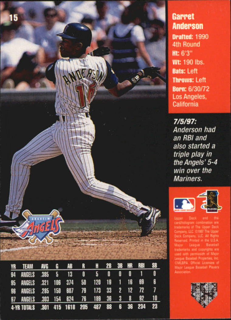 1998 Upper Deck Special F/X Baseball Card Pick - Picture 28 of 254