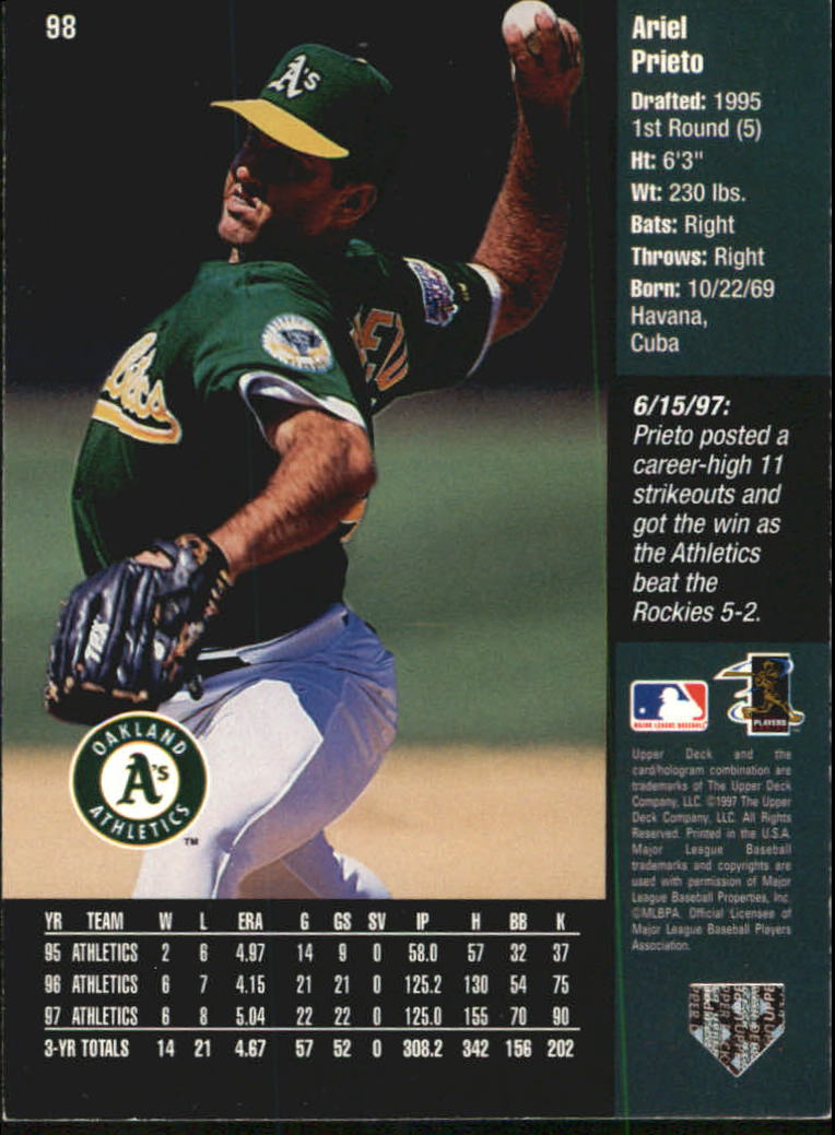 1998 Upper Deck Special F/X Baseball Card Pick - Picture 170 of 254