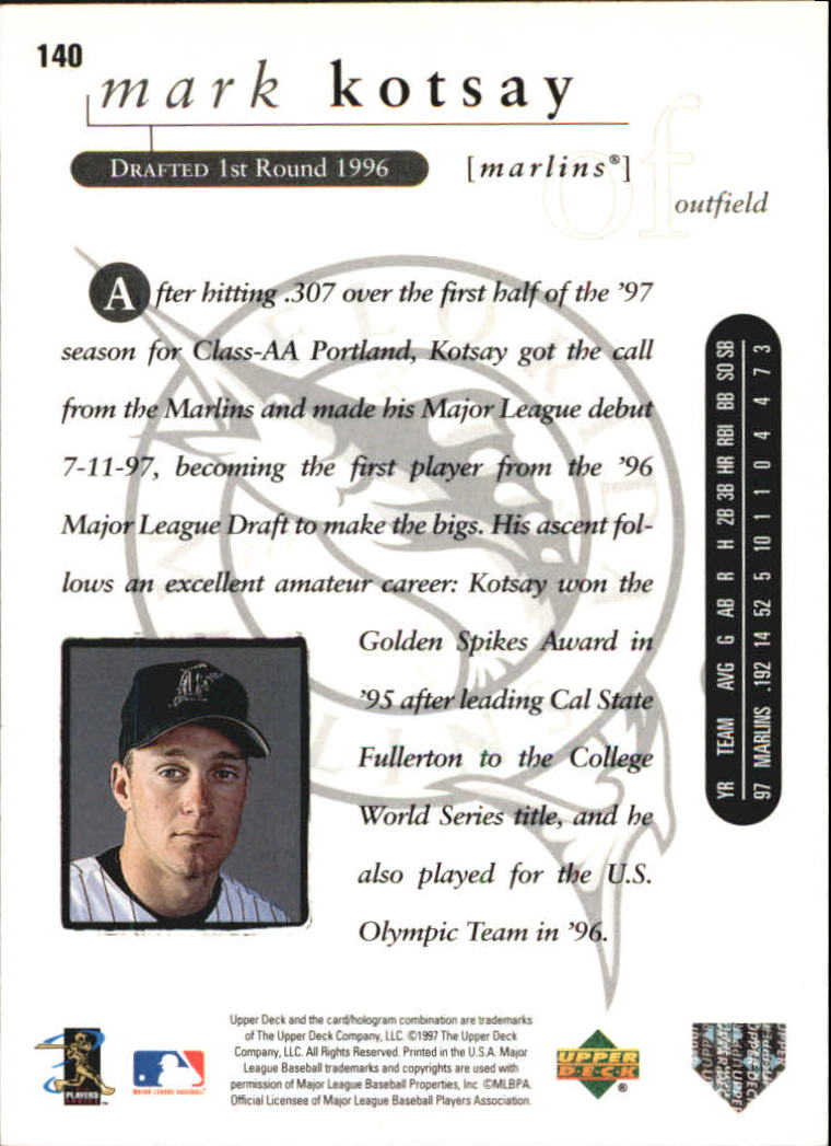 1998 Upper Deck Special F/X Baseball Card Pick - Picture 242 of 254