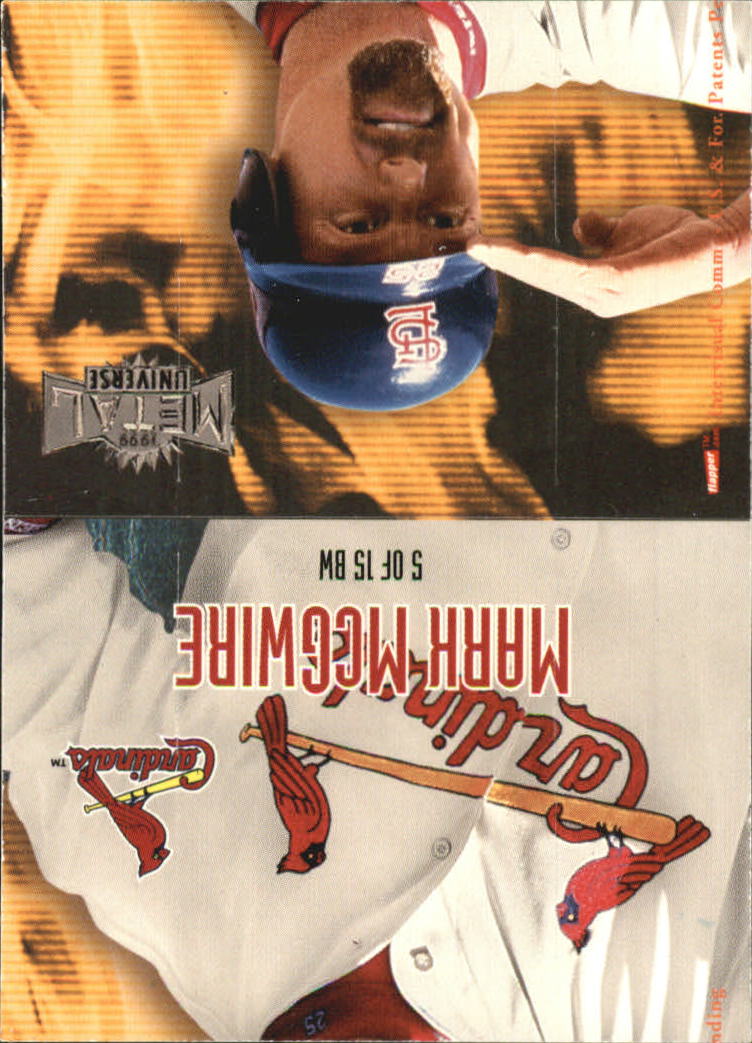 1999 Metal Universe Baseball "Insert and Parallel" Cards - Picture 27 of 31
