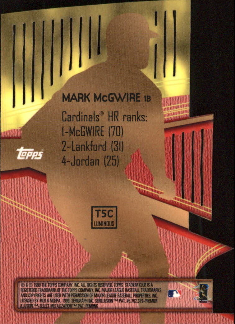1999 Stadium Club Baseball Part 3 Insert and Parallel Cards - Picture 71 of 85