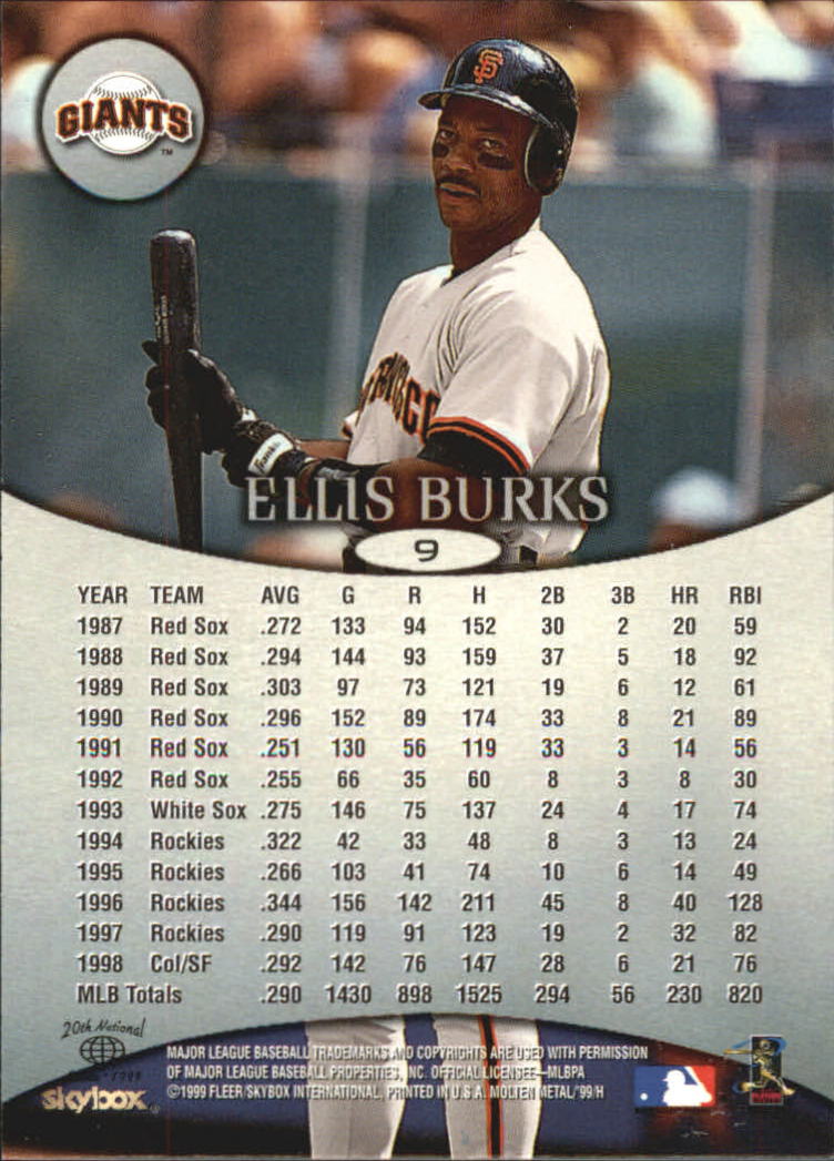 1999 Skybox Molten Metal Baseball "Main Set" Cards - Picture 15 of 215