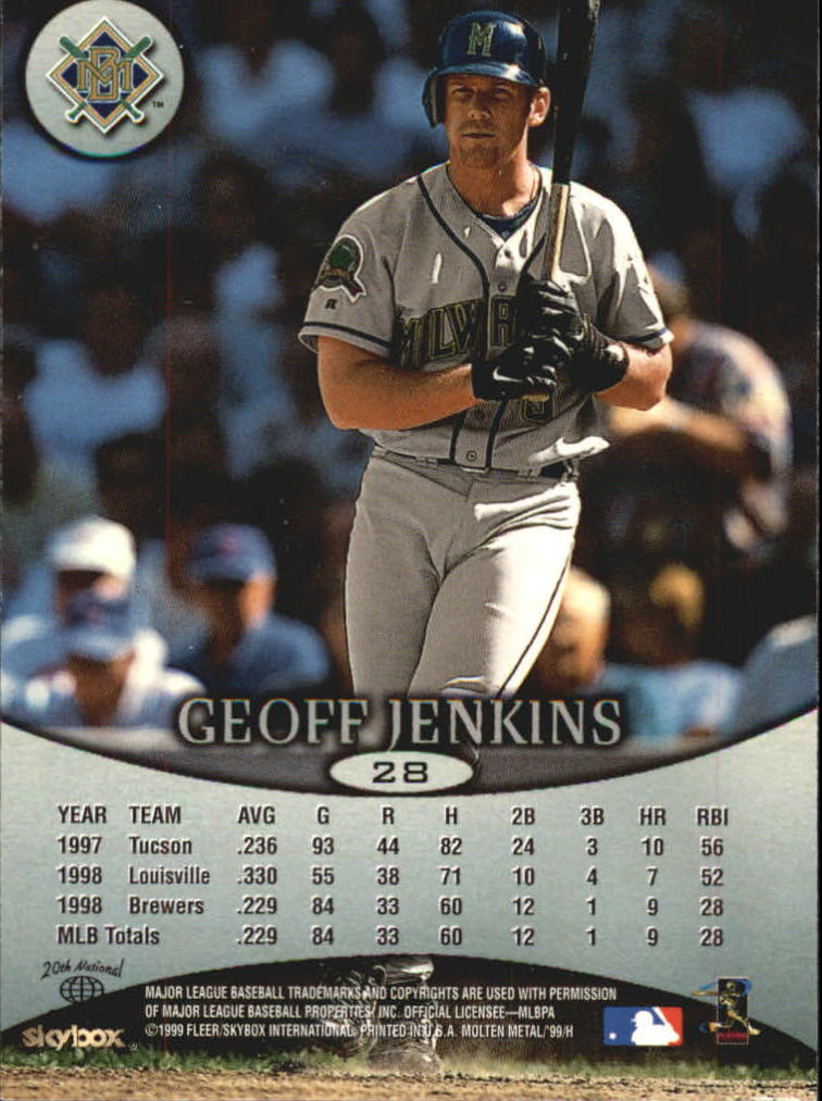 1999 Skybox Molten Metal Baseball "Main Set" Cards - Picture 41 of 215