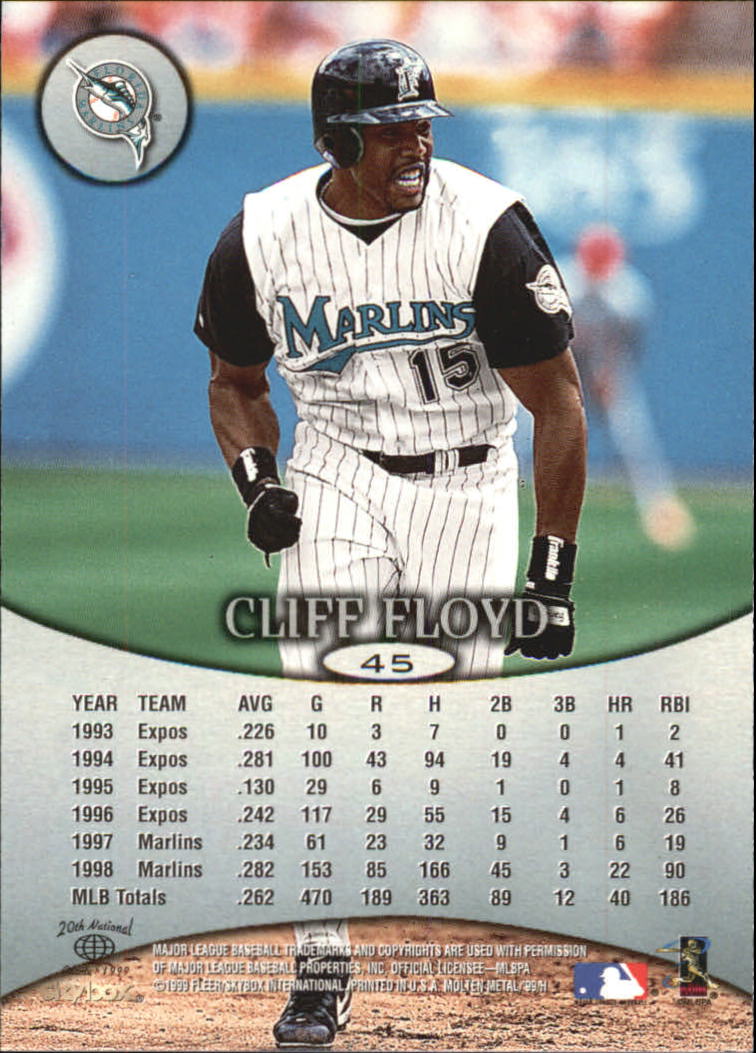 1999 Skybox Molten Metal Baseball "Main Set" Cards - Picture 65 of 215