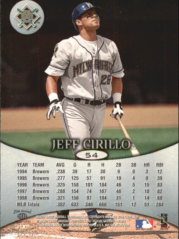 1999 Skybox Molten Metal Baseball "Main Set" Cards - Picture 77 of 215