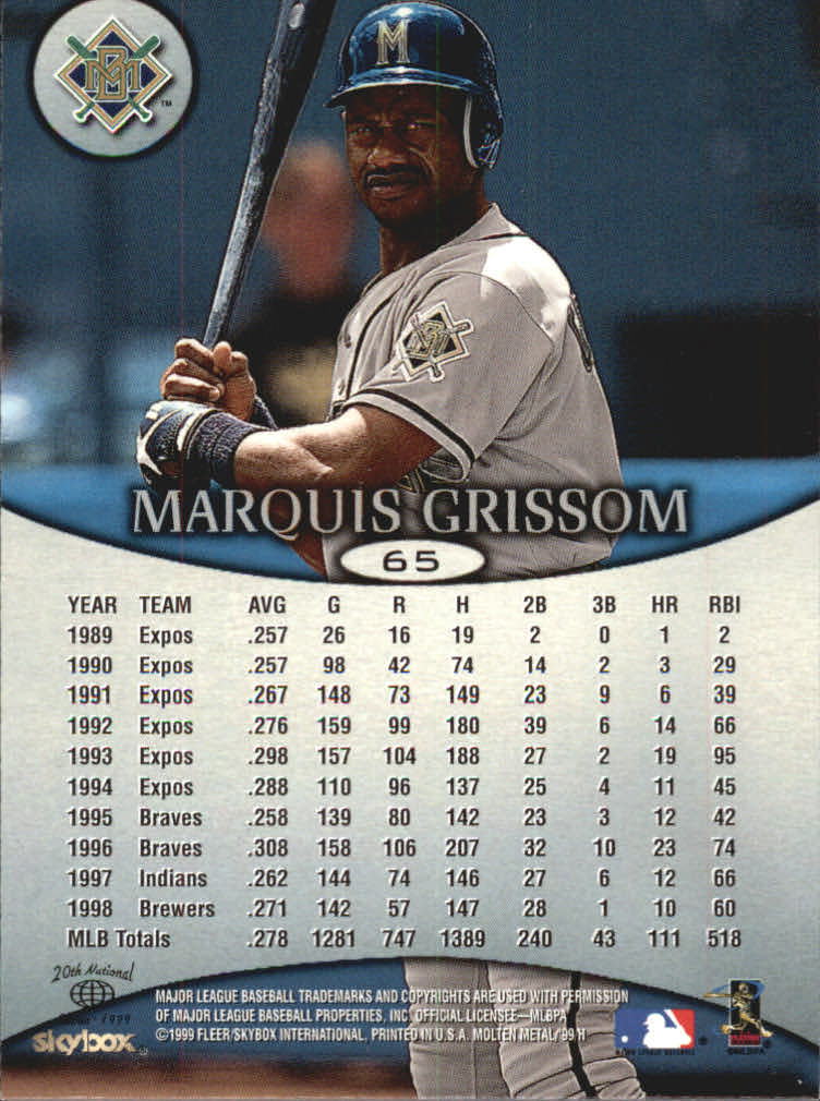 1999 Skybox Molten Metal Baseball "Main Set" Cards - Picture 93 of 215