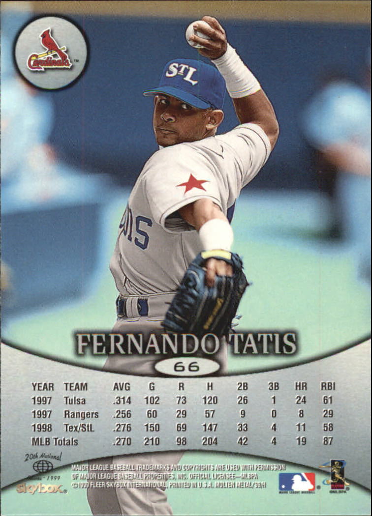 1999 Skybox Molten Metal Baseball "Main Set" Cards - Picture 95 of 215
