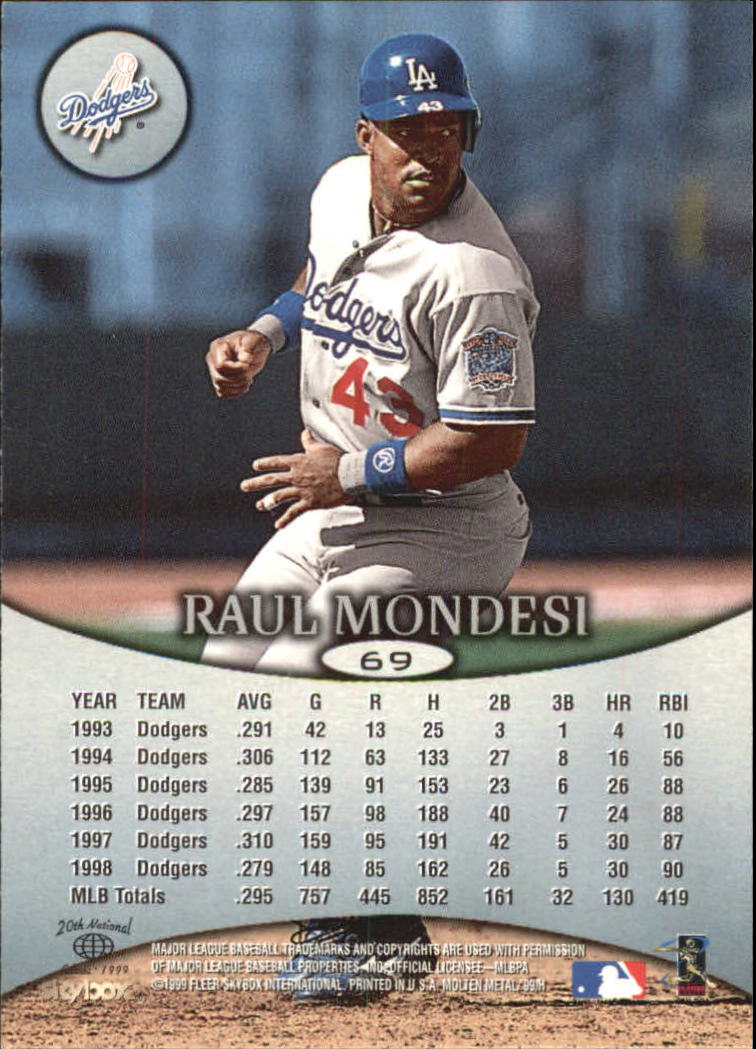 1999 Skybox Molten Metal Baseball "Main Set" Cards - Picture 99 of 215