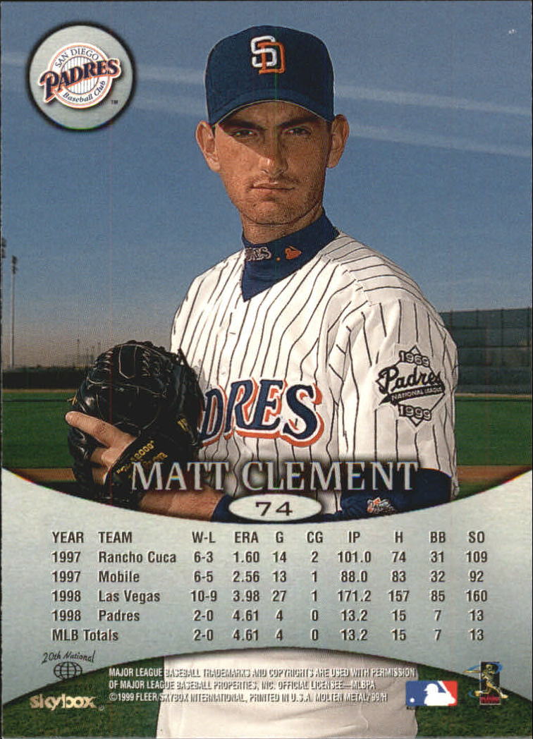 1999 Skybox Molten Metal Baseball "Main Set" Cards - Picture 105 of 215