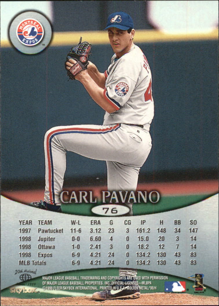 1999 Skybox Molten Metal Baseball "Main Set" Cards - Picture 107 of 215