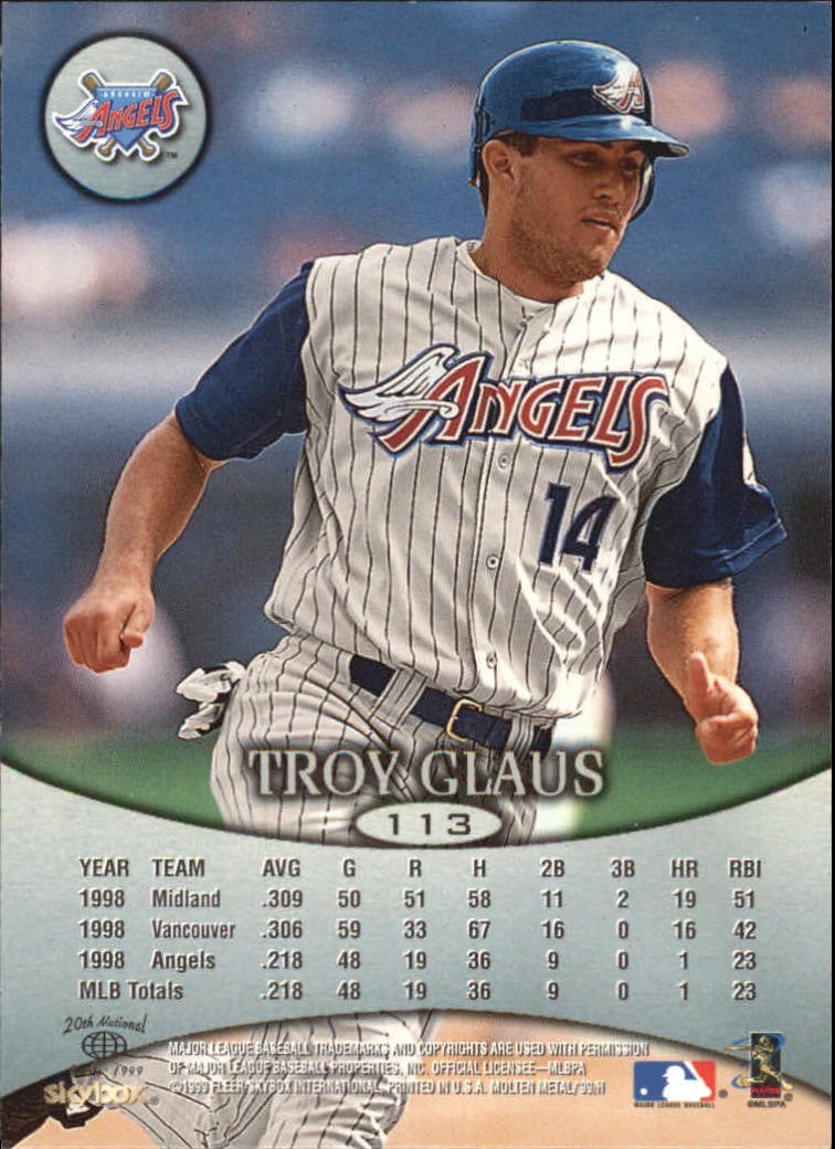 1999 Skybox Molten Metal Baseball "Main Set" Cards - Picture 159 of 215