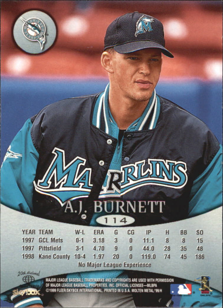 1999 Skybox Molten Metal Baseball "Main Set" Cards - Picture 161 of 215