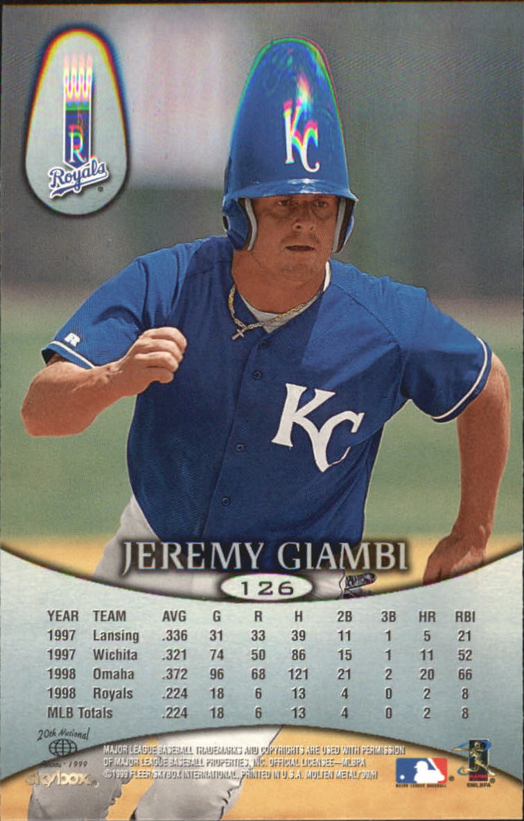1999 Skybox Molten Metal Baseball "Main Set" Cards - Picture 183 of 215