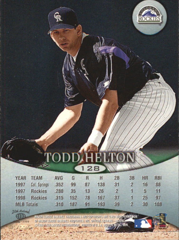 1999 Skybox Molten Metal Baseball "Main Set" Cards - Picture 187 of 215