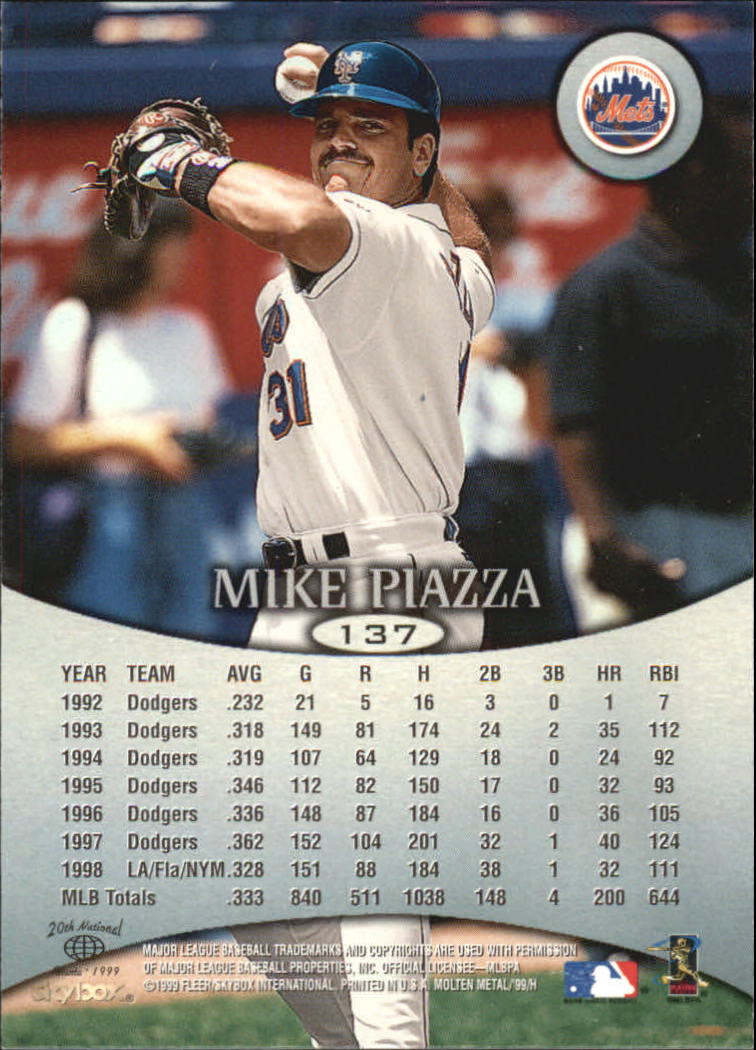 1999 Skybox Molten Metal Baseball "Main Set" Cards - Picture 197 of 215