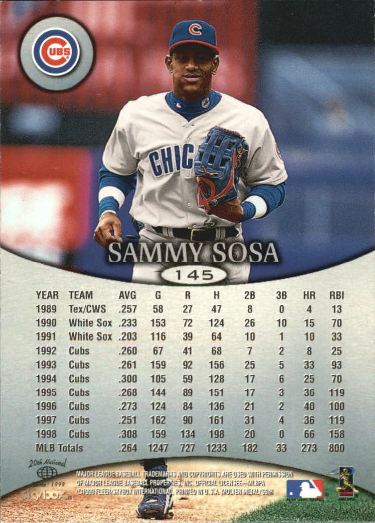 1999 Skybox Molten Metal Baseball "Main Set" Cards - Picture 207 of 215
