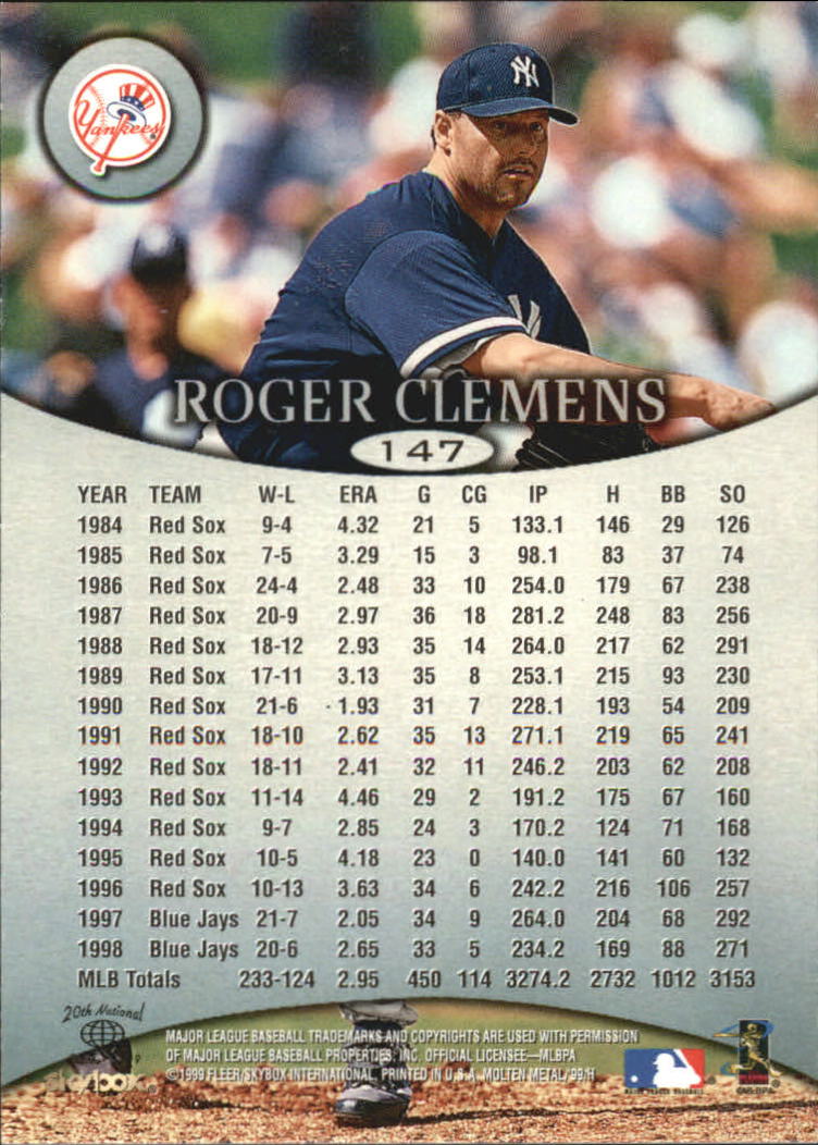 1999 Skybox Molten Metal Baseball "Main Set" Cards - Picture 211 of 215