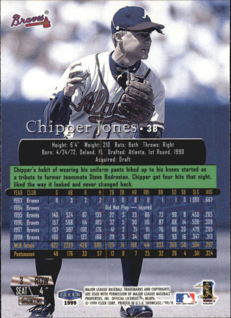 1999 Flair Showcase (Fleer) Baseball "Row 3" Main Set Cards - Picture 7 of 126