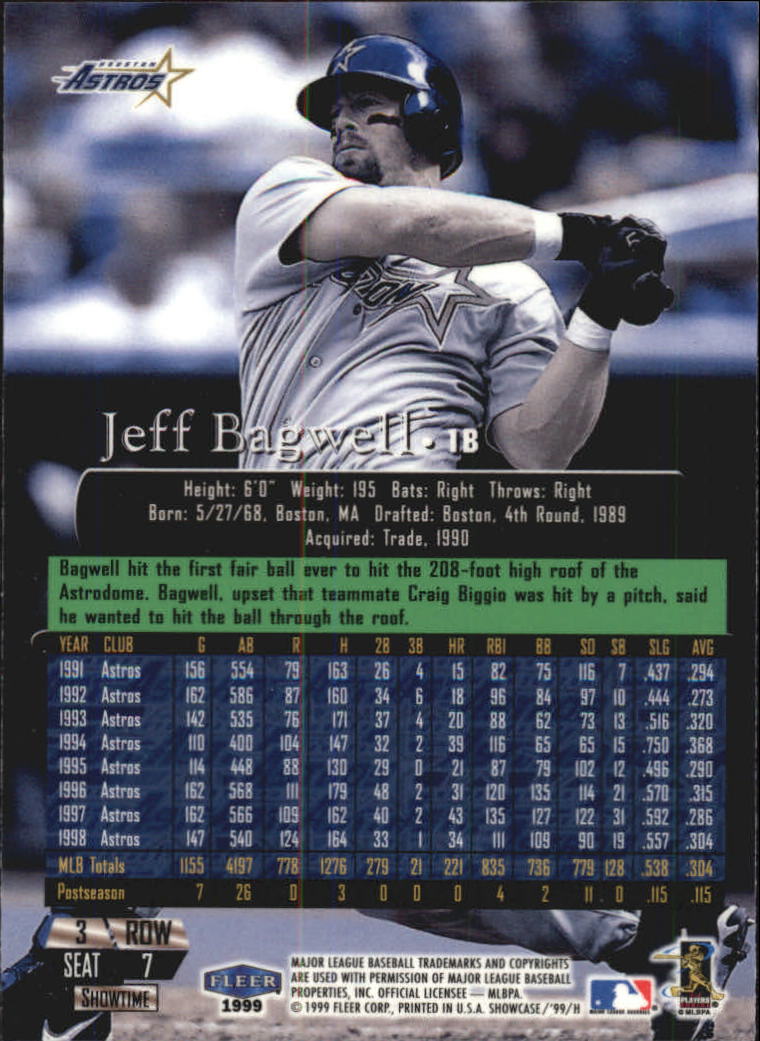 1999 Flair Showcase (Fleer) Baseball "Row 3" Main Set Cards - Picture 13 of 126