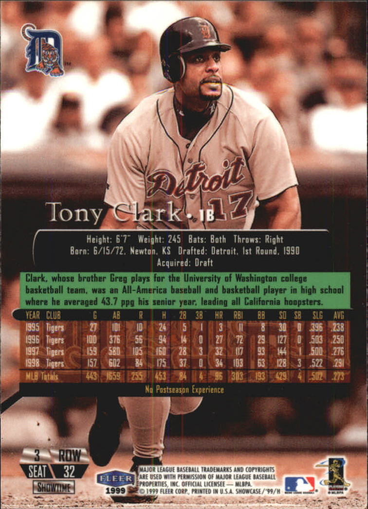 1999 Flair Showcase (Fleer) Baseball "Row 3" Main Set Cards - Picture 30 of 126
