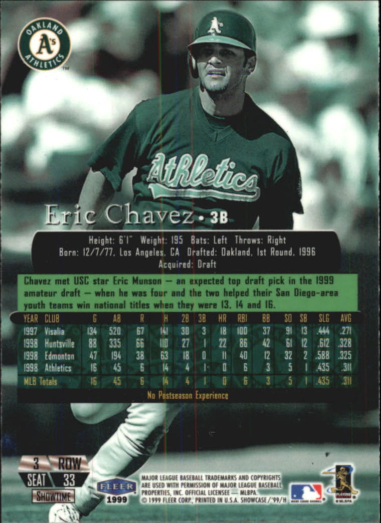 1999 Flair Showcase (Fleer) Baseball "Row 3" Main Set Cards - Picture 32 of 126