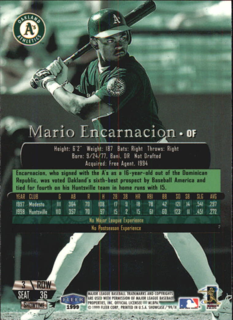 1999 Flair Showcase (Fleer) Baseball "Row 3" Main Set Cards - Picture 36 of 126