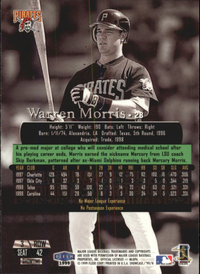 1999 Flair Showcase (Fleer) Baseball "Row 3" Main Set Cards - Picture 42 of 126