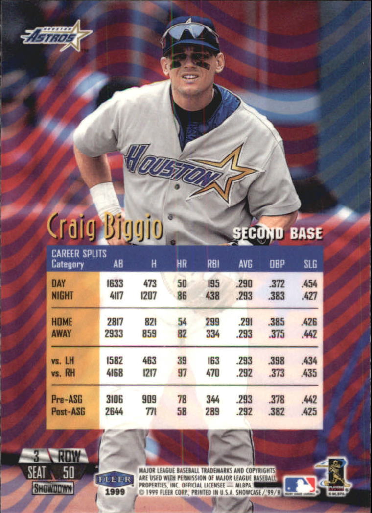 1999 Flair Showcase (Fleer) Baseball "Row 3" Main Set Cards - Picture 50 of 126