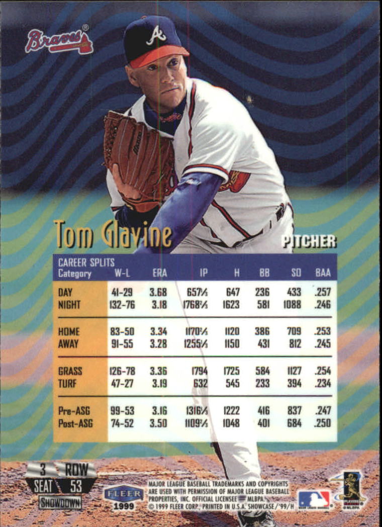 1999 Flair Showcase (Fleer) Baseball "Row 3" Main Set Cards - Picture 54 of 126