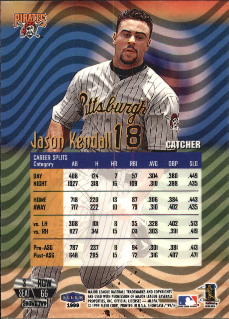 1999 Flair Showcase (Fleer) Baseball "Row 3" Main Set Cards - Picture 68 of 126