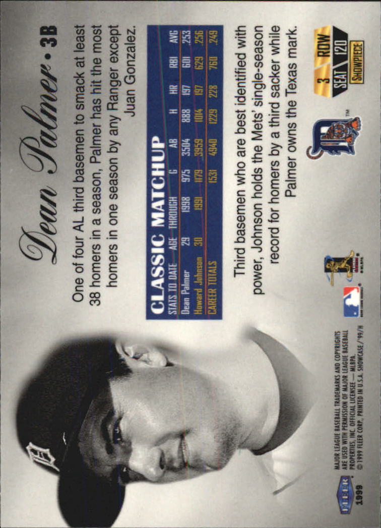 1999 Flair Showcase (Fleer) Baseball "Row 3" Main Set Cards - Picture 114 of 126