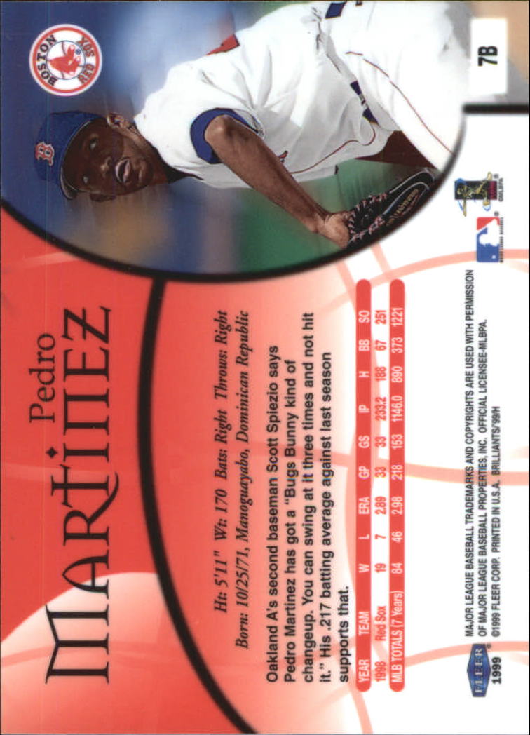 1999 Fleer Brilliants Baseball "Blue and Gold" Parallel Cards - Picture 3 of 84