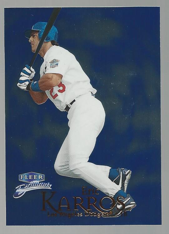 1999 Fleer Brilliants Baseball "Blue and Gold" Parallel Cards - Picture 28 of 84