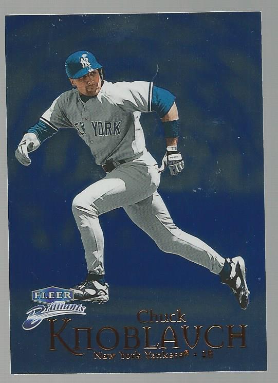 1999 Fleer Brilliants Baseball "Blue and Gold" Parallel Cards - Picture 38 of 84