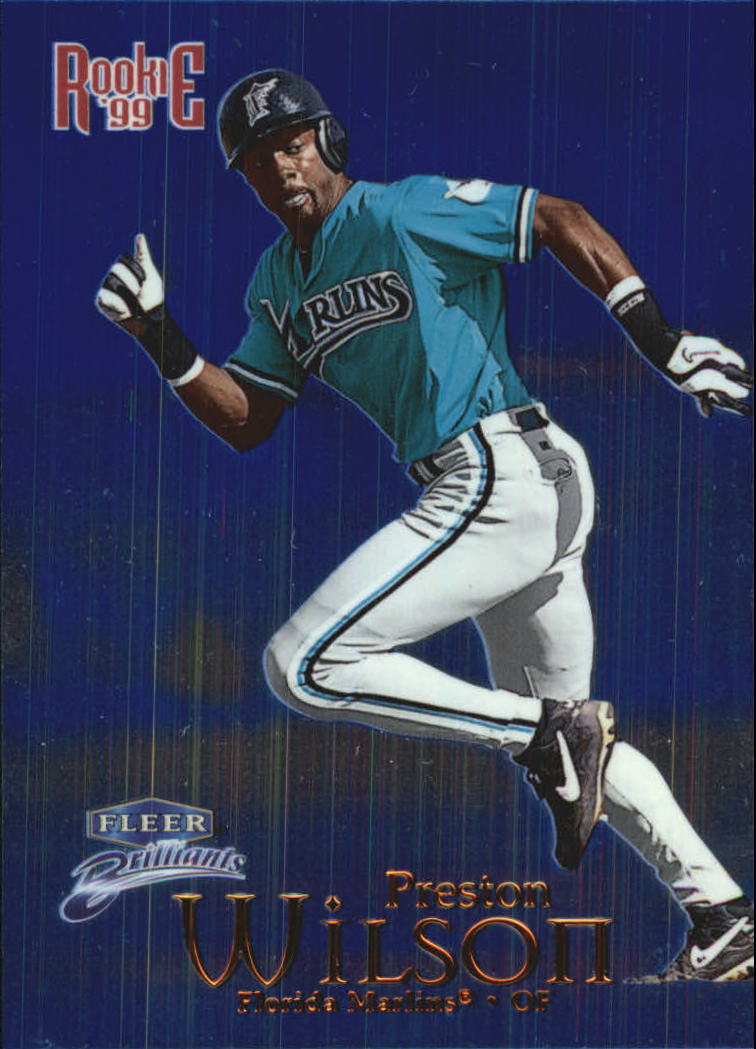 1999 Fleer Brilliants Baseball "Blue and Gold" Parallel Cards - Picture 52 of 84