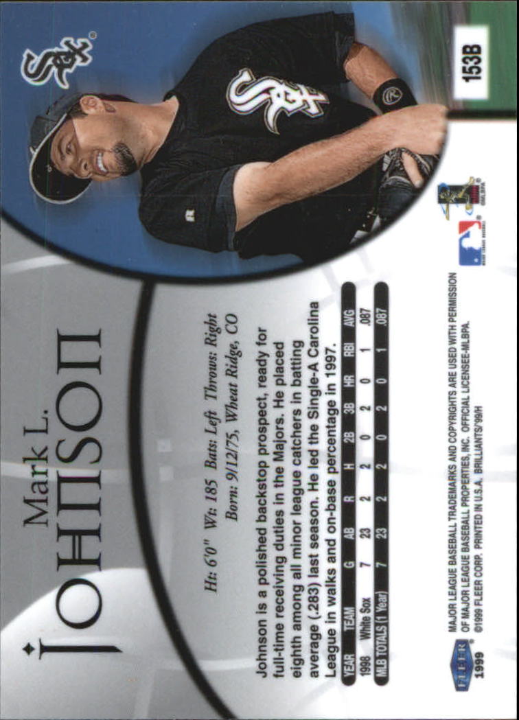 1999 Fleer Brilliants Baseball "Blue and Gold" Parallel Cards - Picture 62 of 84