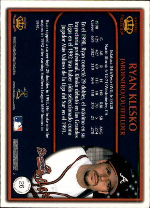 1999 Pacific Crown Collection Baseball Card Pick - Picture 11 of 135