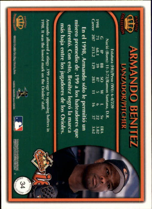 1999 Pacific Crown Collection Baseball Card Pick - Picture 19 of 135