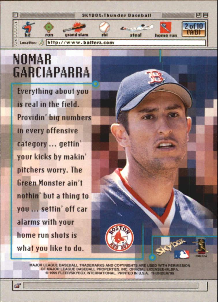 1999 Skybox Thunder Baseball "Insert and Parallel" Cards - Picture 47 of 57