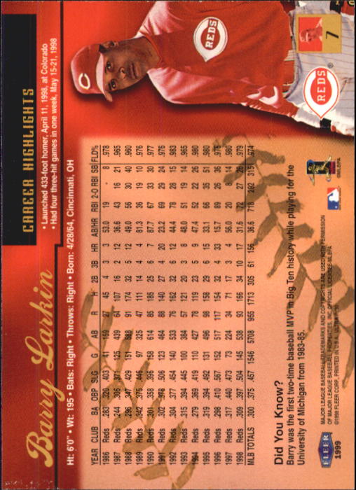 1999 Ultra (Fleer) Baseball "Main Set" Cards - Picture 15 of 501