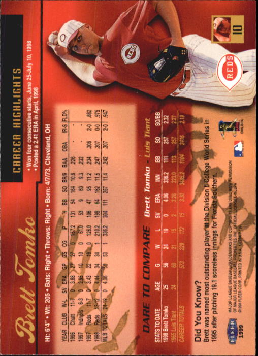 1999 Ultra (Fleer) Baseball "Main Set" Cards - Picture 21 of 501