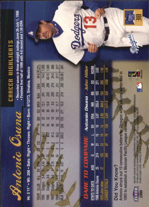 1999 Ultra (Fleer) Baseball "Main Set" Cards - Picture 77 of 501